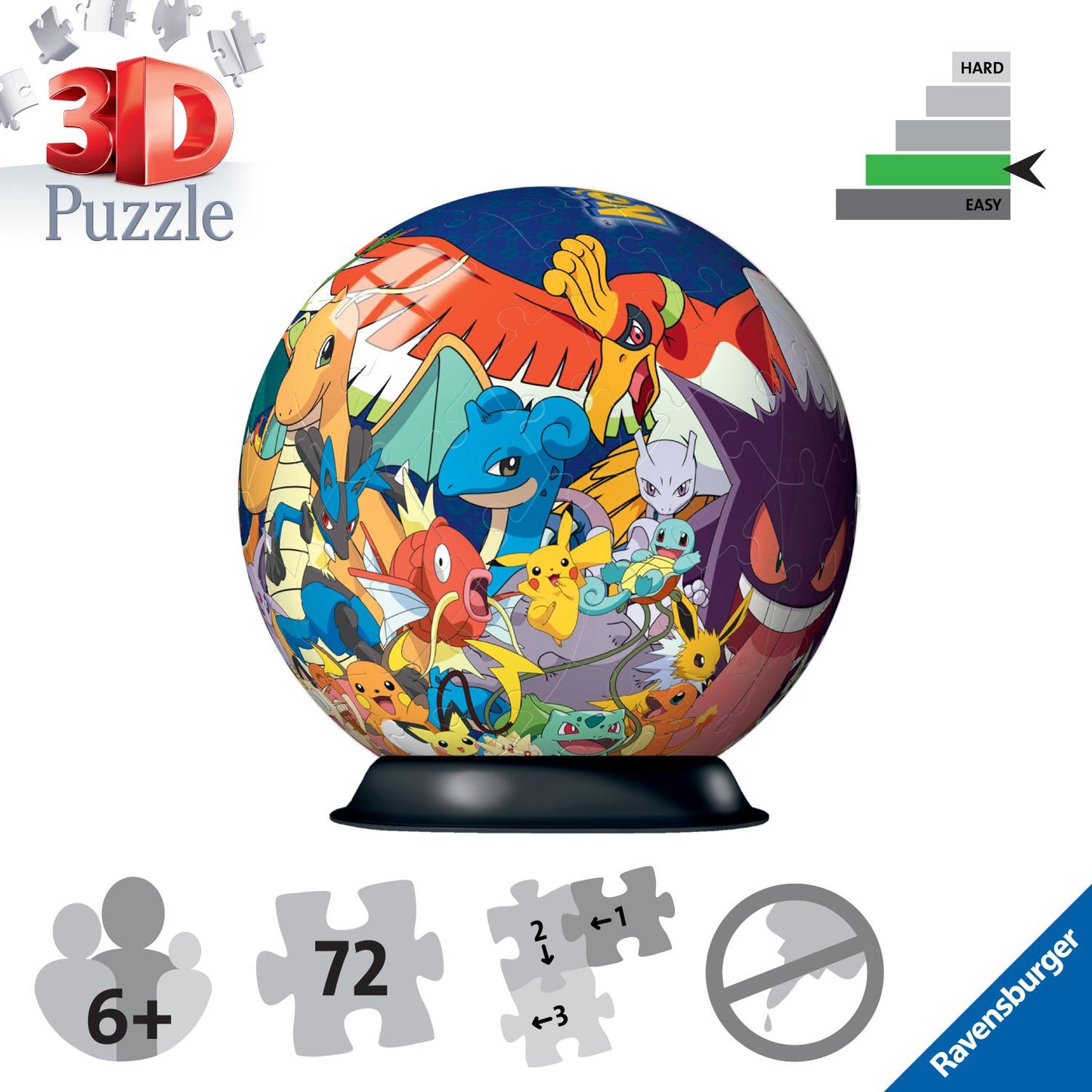 Pokemon 3D Puzzle, 72pc