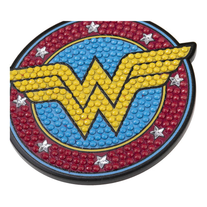 DC Wonder Woman Crystal Art Backpack Charm Kit