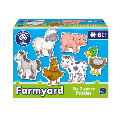 Orchard Toys Farmyard Six 2-Piece Puzzles