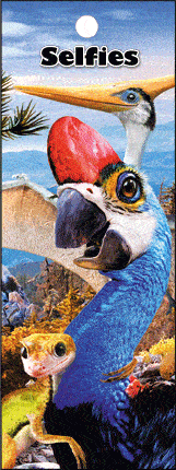 Lenticular Super 3D Selfies Oviraptor Bookmark Kids Adults Novelty Gift