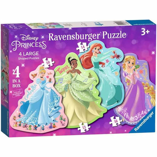 Disney Princess, 4x Large Shaped Puzzles