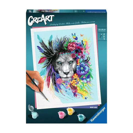 CreArt Paint by Numbers - Boho Lion