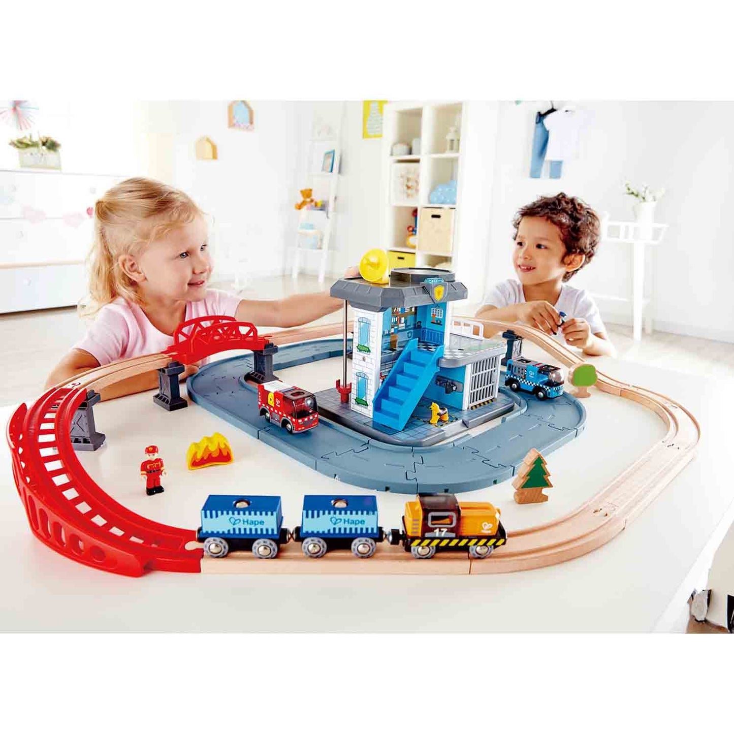 Hape Emergency Services HQ Playset