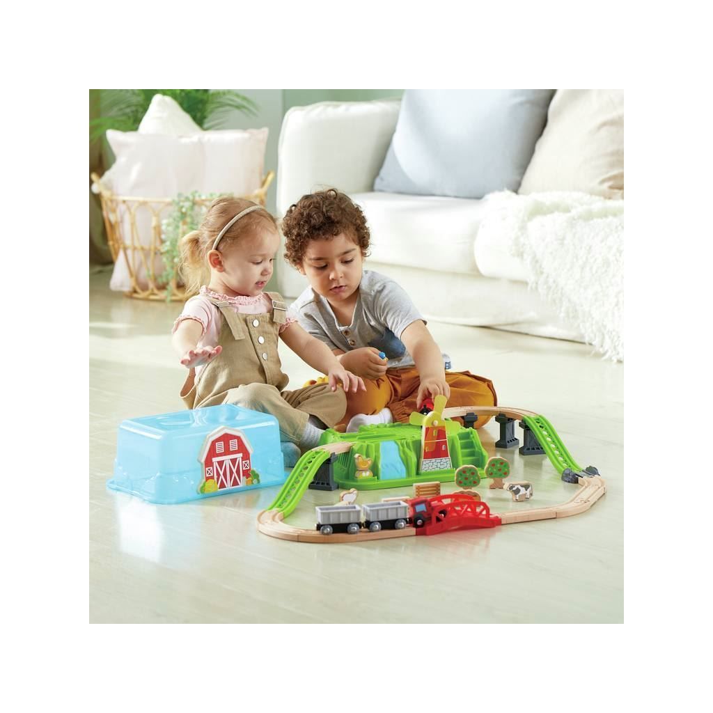 Hape Country Train Bucket 41 Piece Set