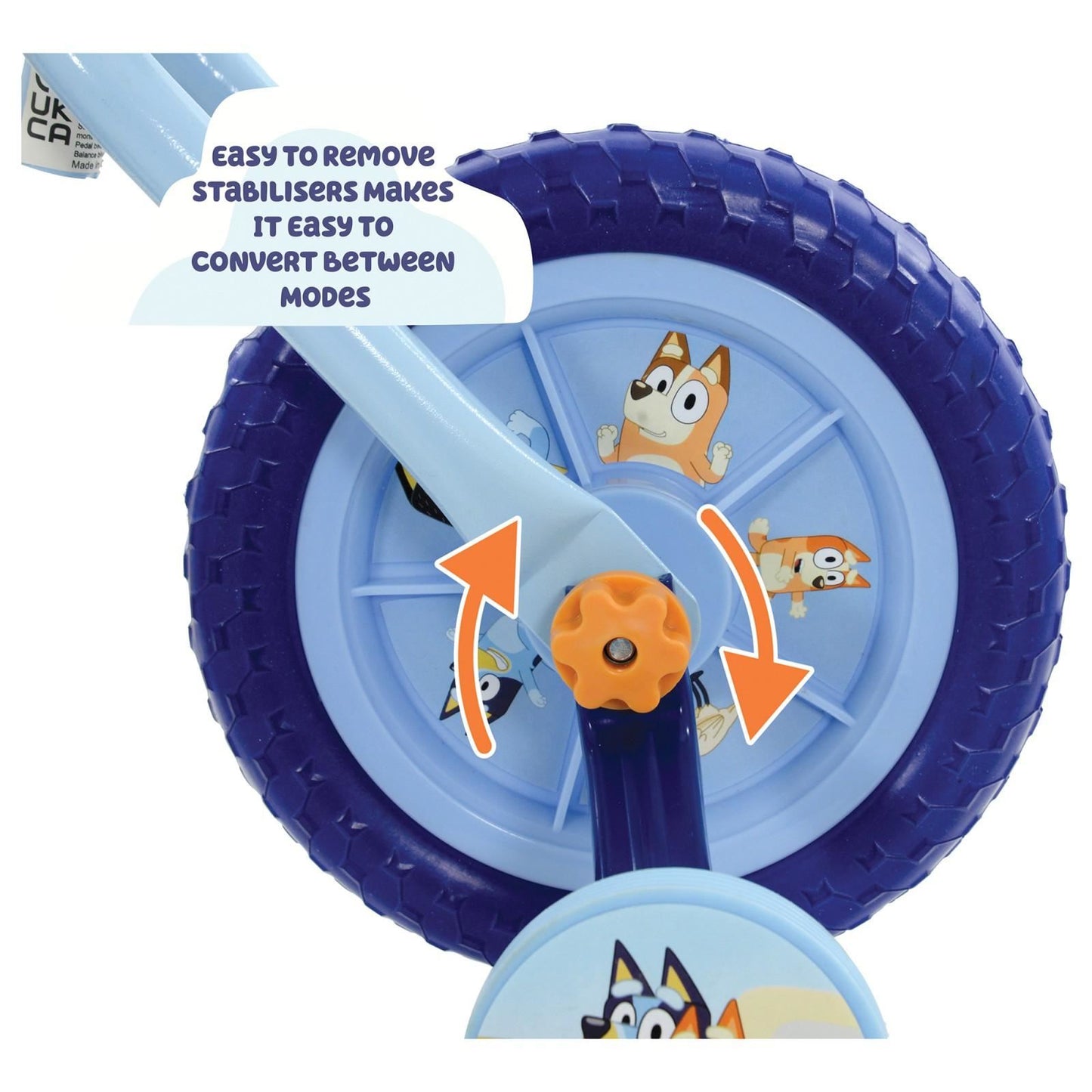 Bluey 2-in-1 10" Balance Bike and Training Bike