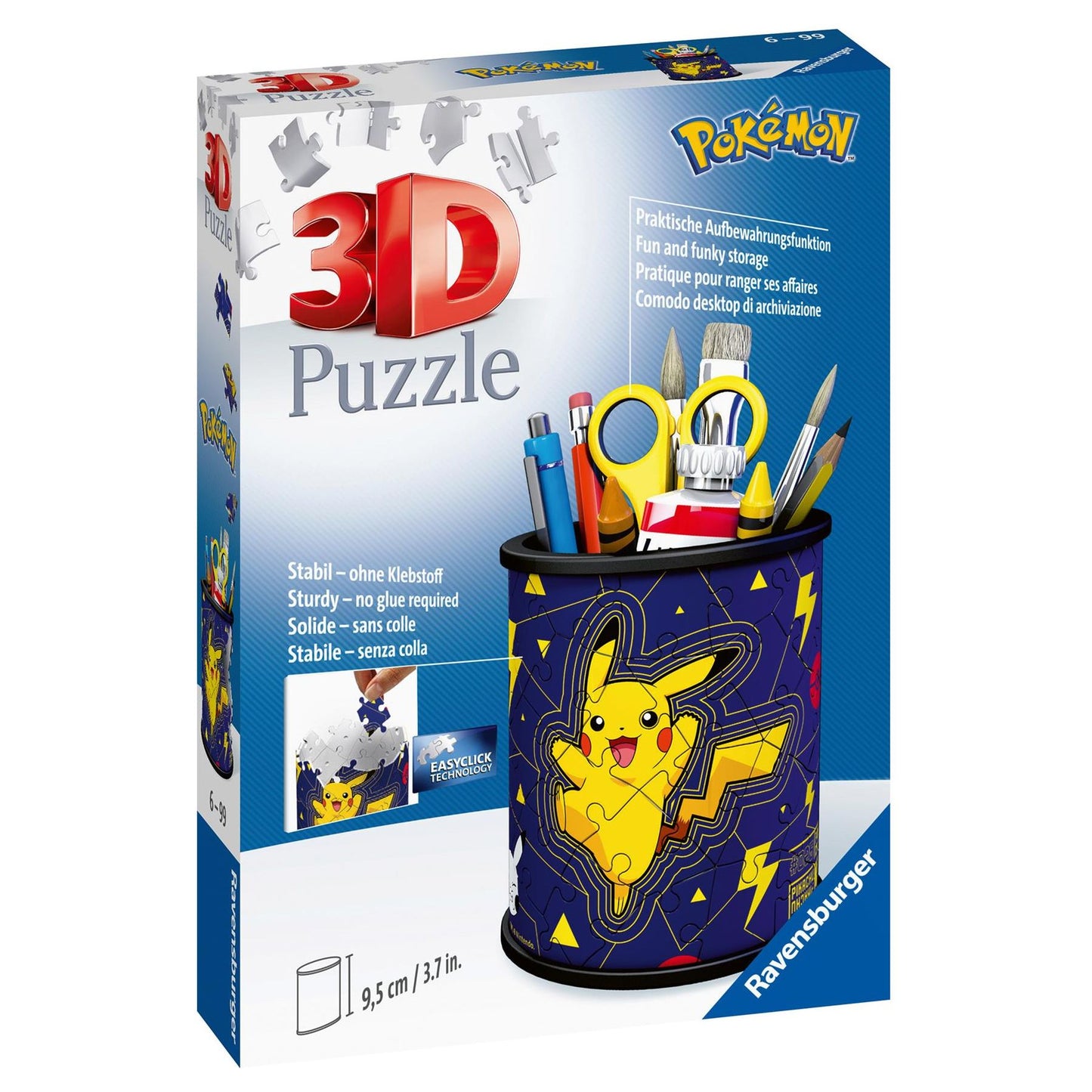 Pokemon Pencil Holder 3D Puzzle, 54pc