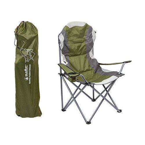 Summit Berkley Padded Relaxer High Back Camping Chair Forest Green