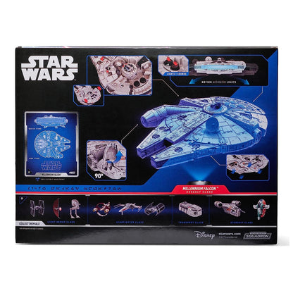 Star Wars Micro Galaxy Squadron Millennium Falcon - 9-Inch Assault Class Vehicle with Four 1-Inch Micro Figure Accessories