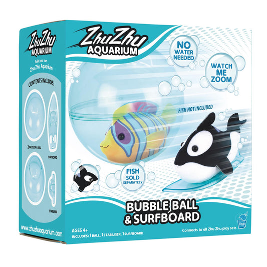 Zhu Zhu Bubble Ball and Surfboard (without fish)