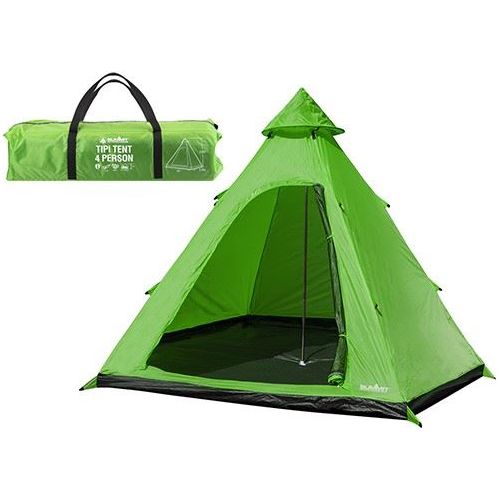 Summit Hydrahalt 4 Person Tipi Tent Lime Green