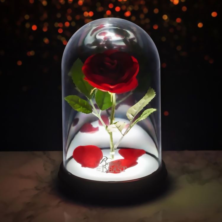 Disney Beauty and the Beast Enchanted Rose Light V4