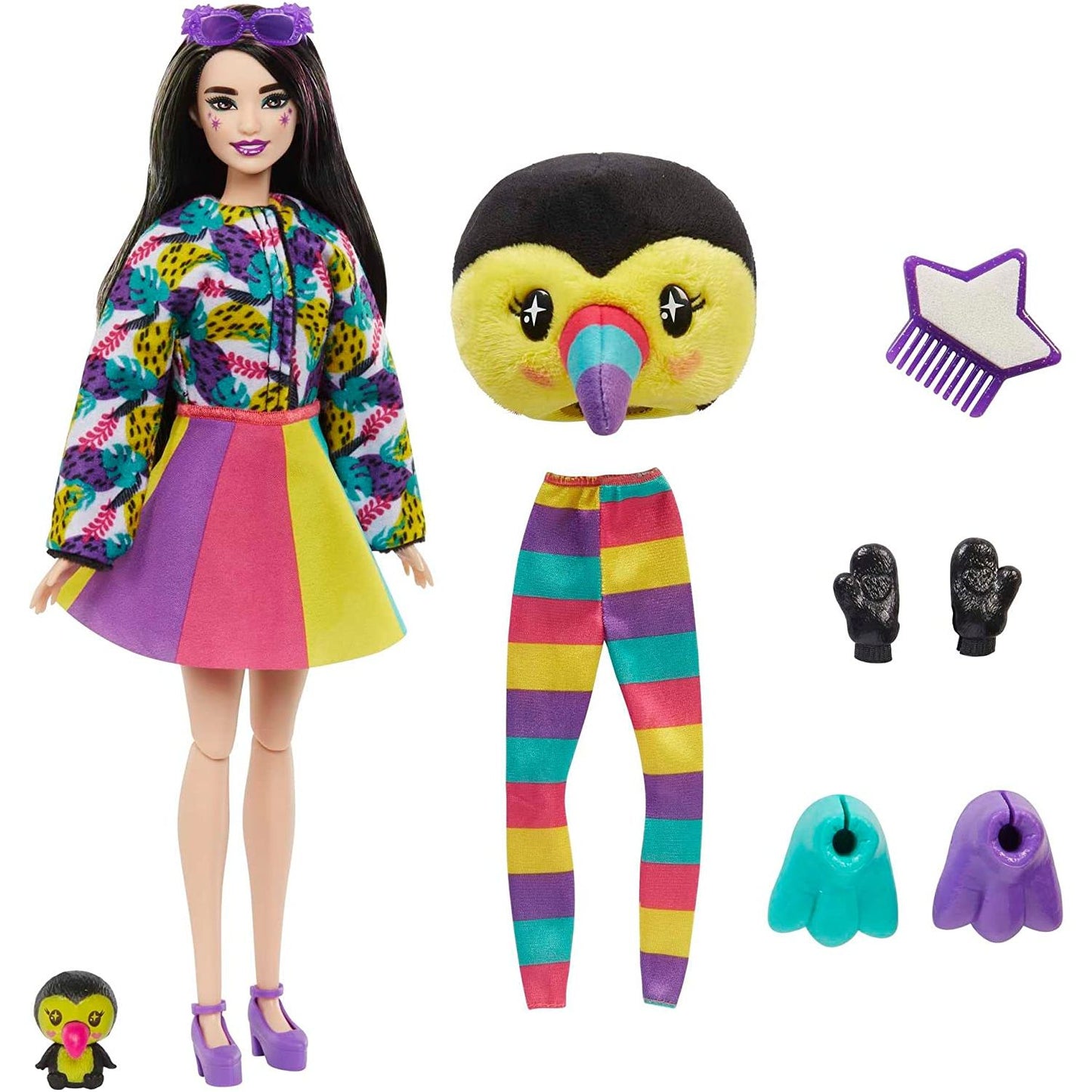 Barbie Dolls and Accessories, Cutie Reveal Doll with Tiger Plush Costume & 10 Surprises Including Color Change, Jungle Series, Cutie Reveal Doll with Monkey Plush Costume, Barbie Dolls and Accessories, Cutie Reveal Doll with Toucan Plush Costume & 10 Surprises Including Color Change, Jungle Series, official licensed barbie toy, barbie's iconic home, make your own, barbie doll, spencer doll, chelsey doll, barbie, skipper, barbie beach, barbie beach house, barbie beach house, barbie beach bungalow, barbie bea