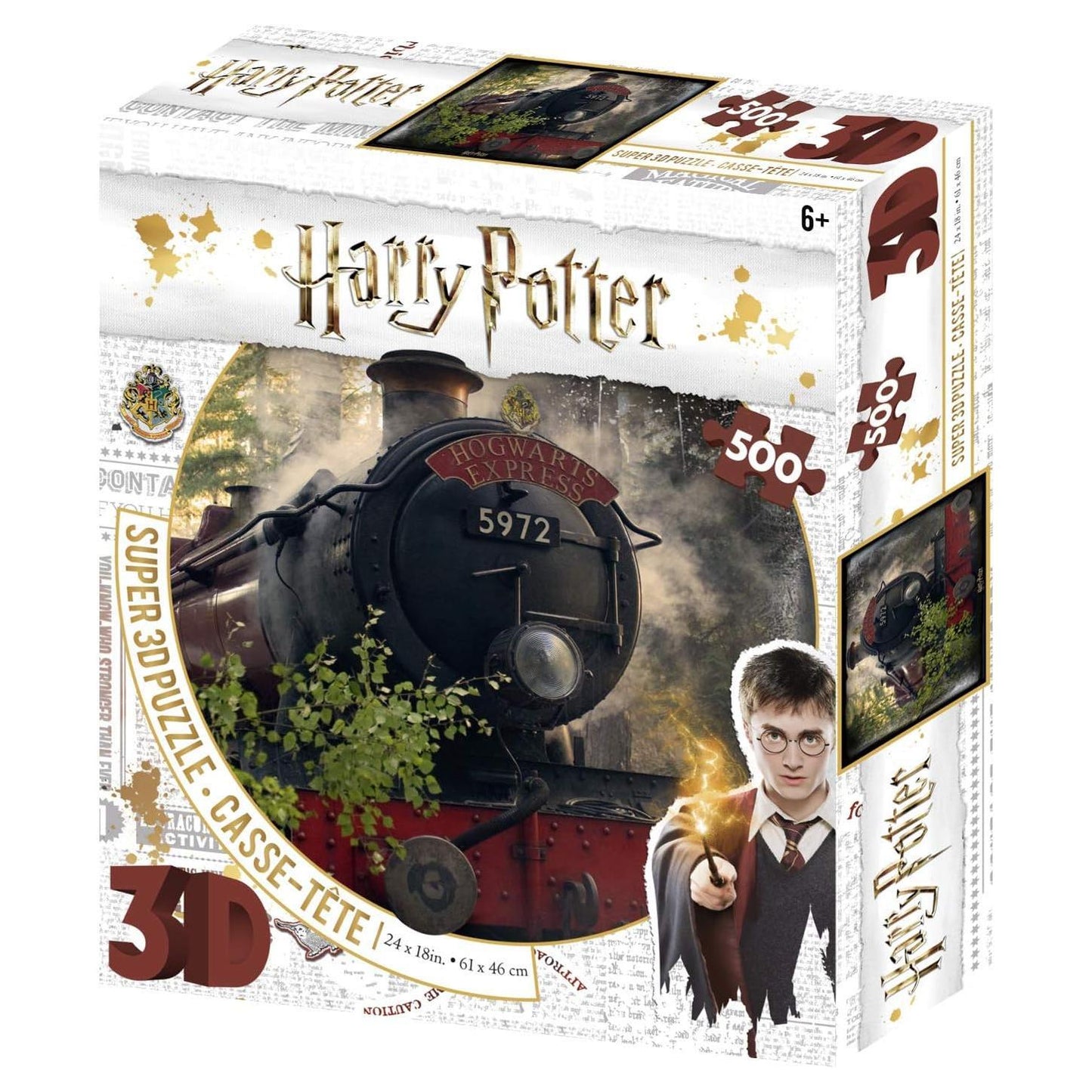Harry Potter Hogwarts Express High Quality 3D Lenticular 500 Pcs Jigsaw Puzzle