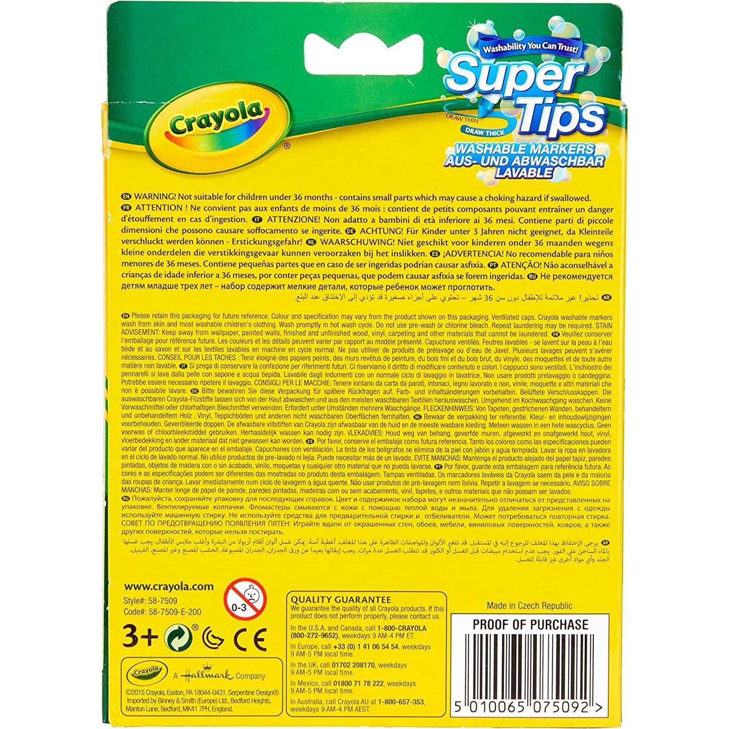 Crayola Bright Supertips 12 Pack