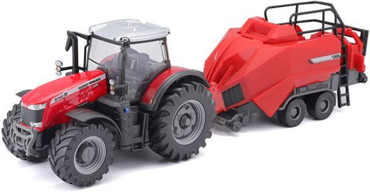 Massey Ferguson Tractor with Baler Lifter 8740S 10cm