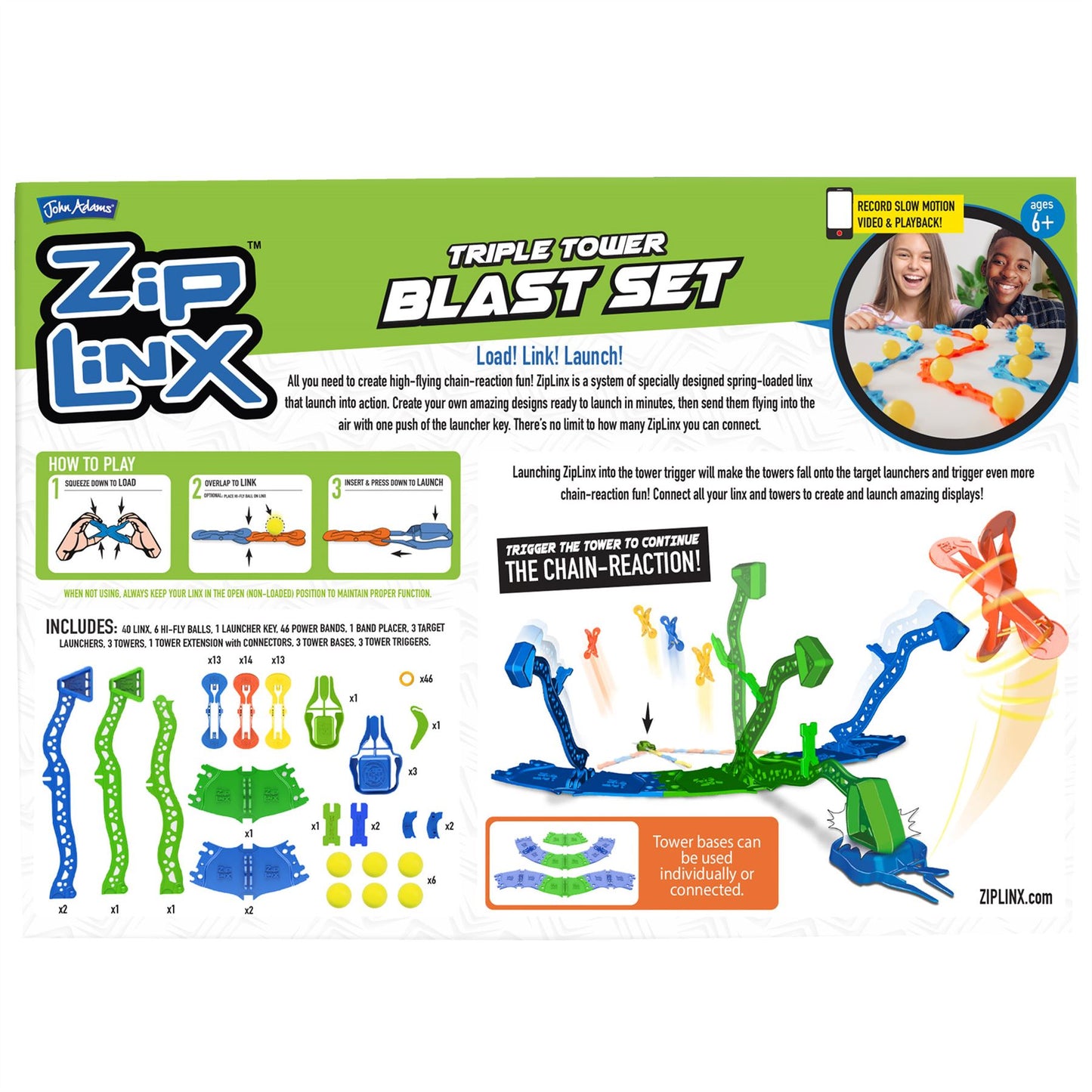 Ziplinx Triple Tower Blast Set