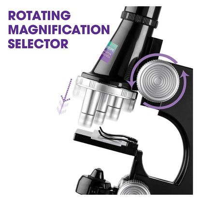 Kids Microscope Set Kit with Light