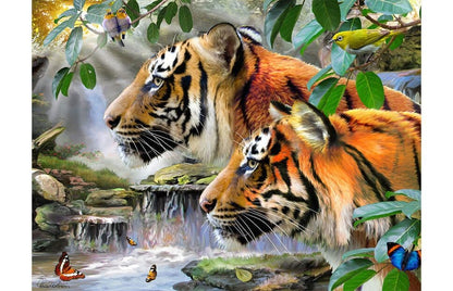 Early Morning In Bengal Wild Tigers 1000 Pieces Jigsaw Puzzle UK