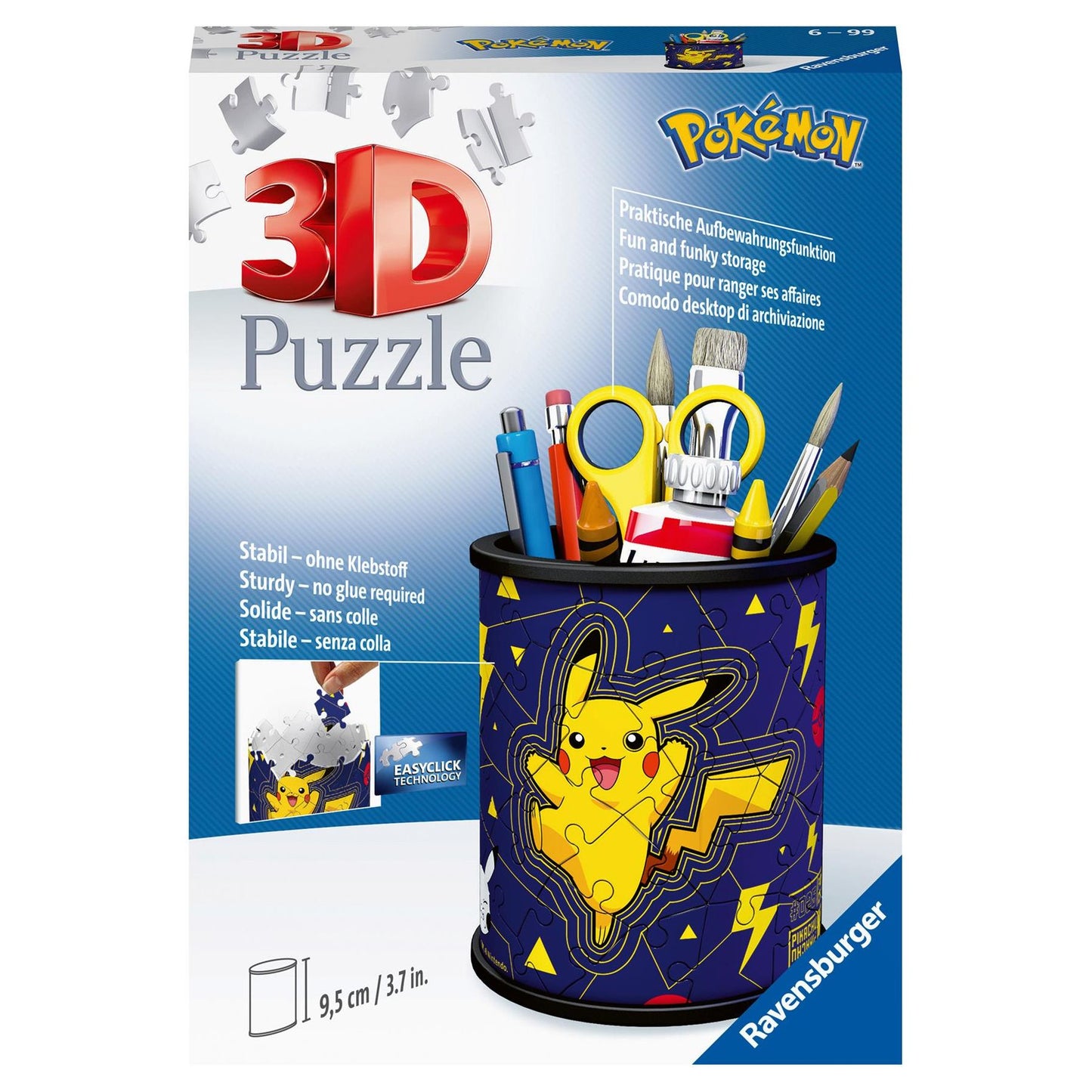 Pokemon Pencil Holder 3D Puzzle, 54pc