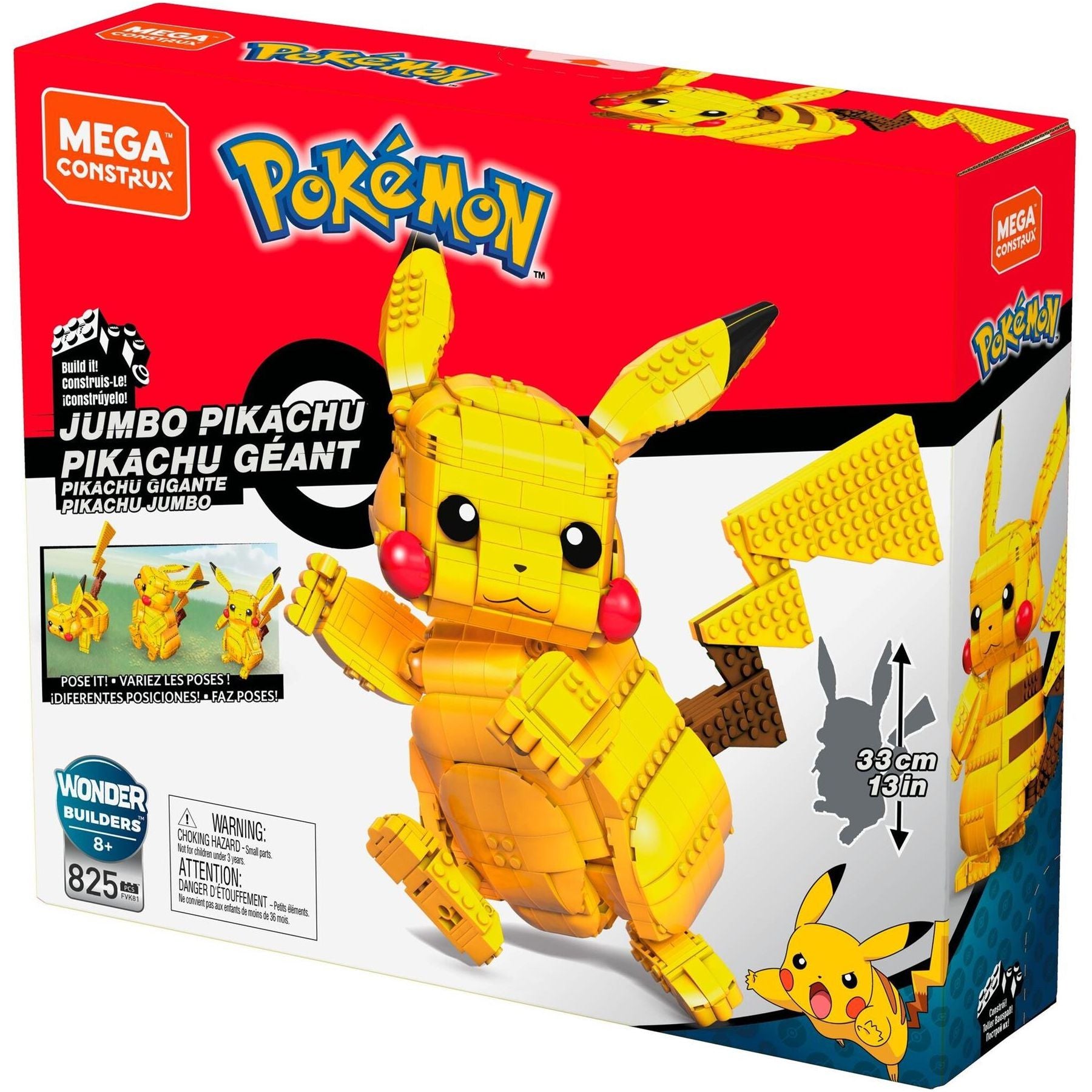 Mega Blocks Pokémon Mega Construx Pokemon Jumbo Pikachu