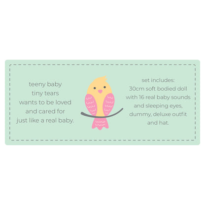 Tiny Tears 12'' Teeny Tiny Tears Baby with 16 Sounds