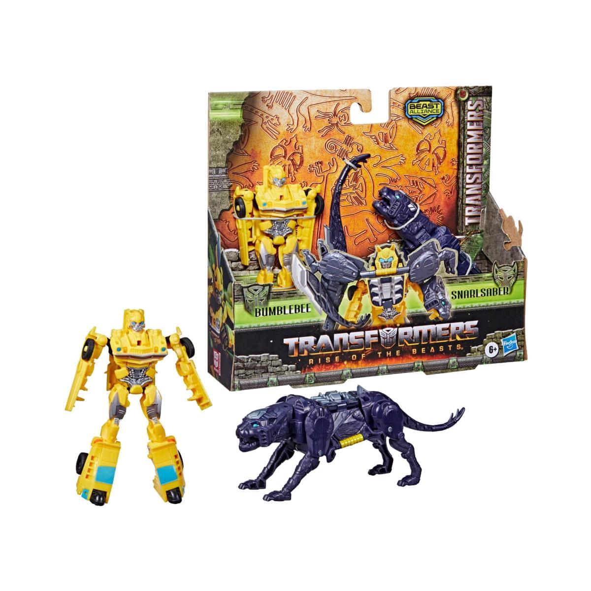 Transformers Rise of the Beasts Combiner 2-pack Bumblebee and Snarlsaber