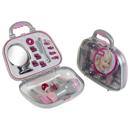 Toy Braun Hairstyling Case with Braun Hairdryer