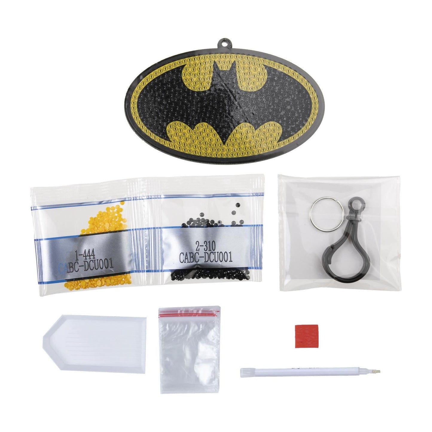 DC Batman Crystal Art Backpack Charm Kit