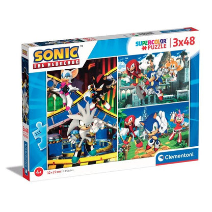 Sonic the Hedgehog Jigsaw Puzzle 3x48 Pieces