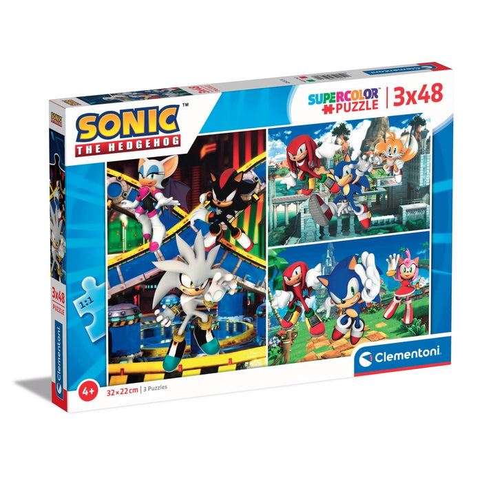 Sonic the Hedgehog Jigsaw Puzzle 3x48 Pieces