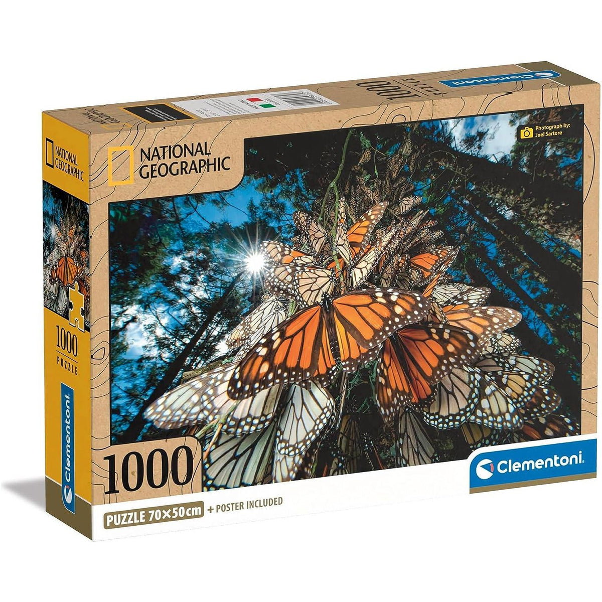 Clementoni – Puzzle 500 Pièces – The Butterfly Collector – Compact Box – Fabriqué En Italie – 49 X 36 Cm