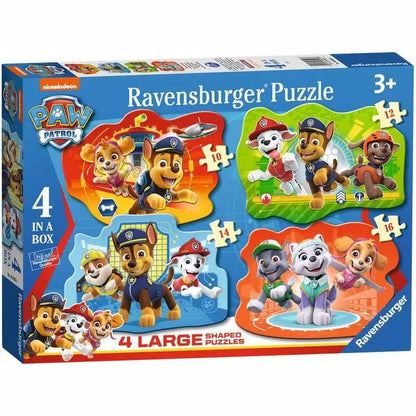 Paw Patrol Family Time 4x Large Shaped Puzzles