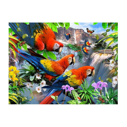Flight of the Macaws Parrots 1000 Pieces Jigsaw Puzzle UK