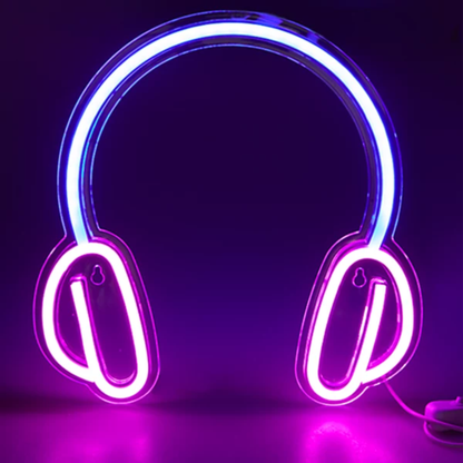 Headphone Neon Light