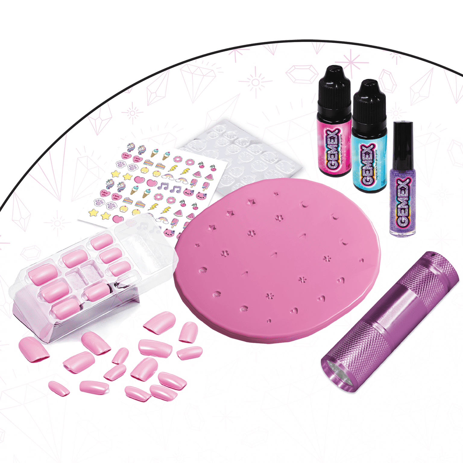 GEMEX Kids Nail Set Gel To Gems