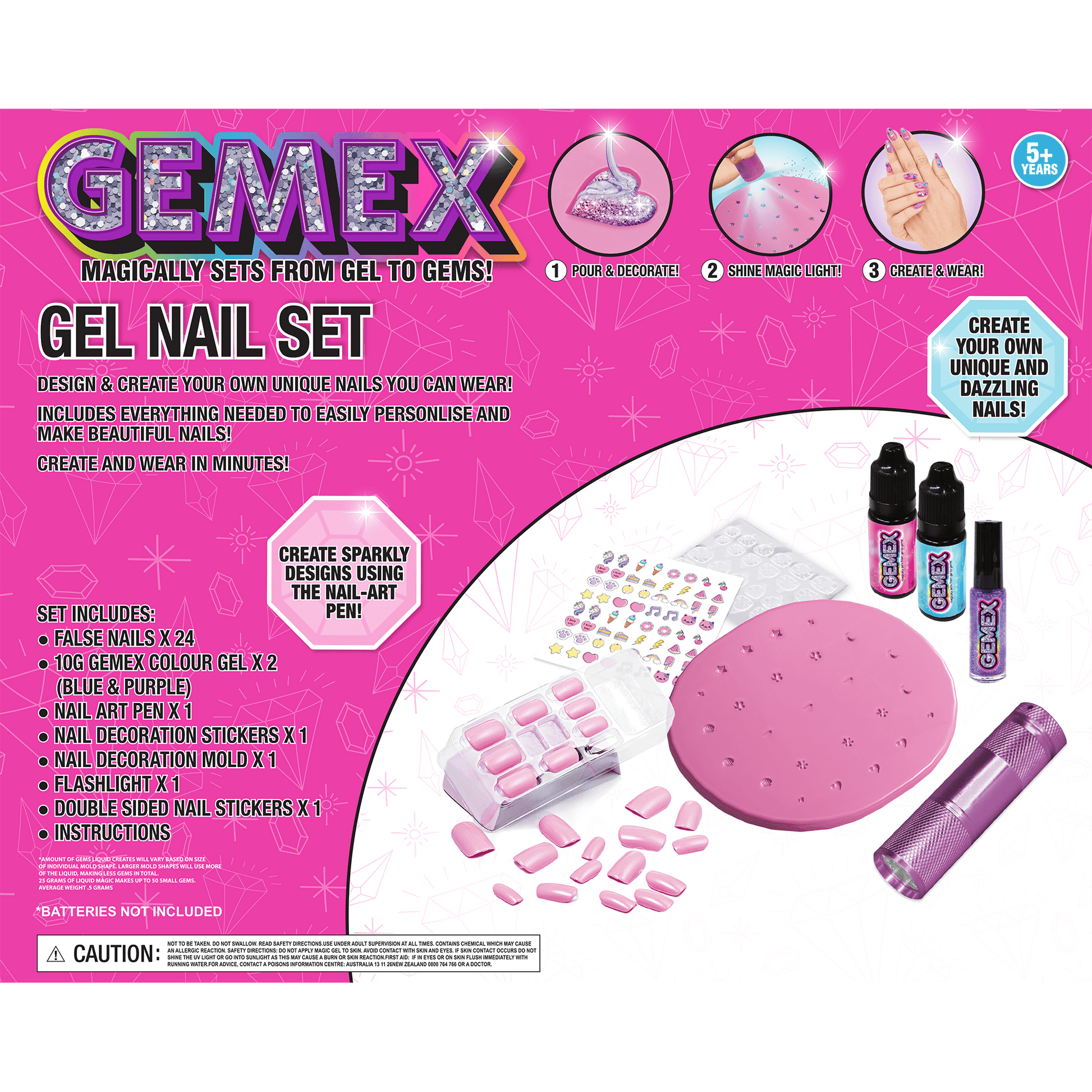 GEMEX Kids Nail Set Gel To Gems