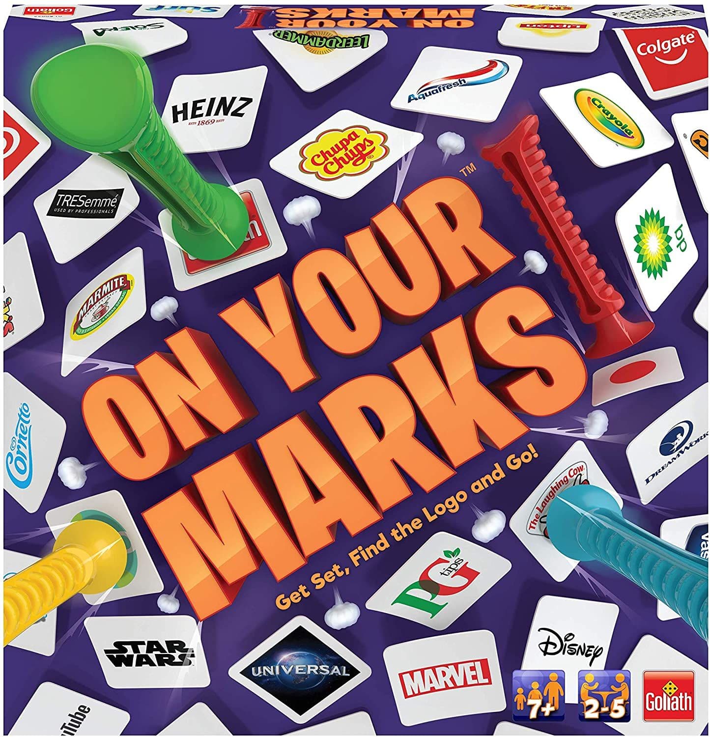 Goliath On Your Marks Kids Adults Logo Game