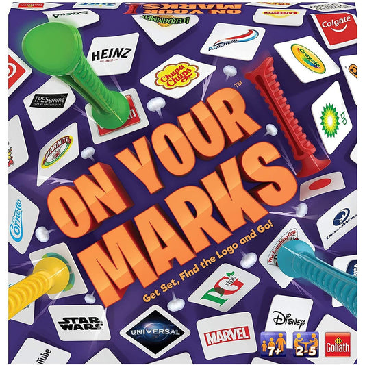 Goliath On Your Marks Kids Adults Logo Game