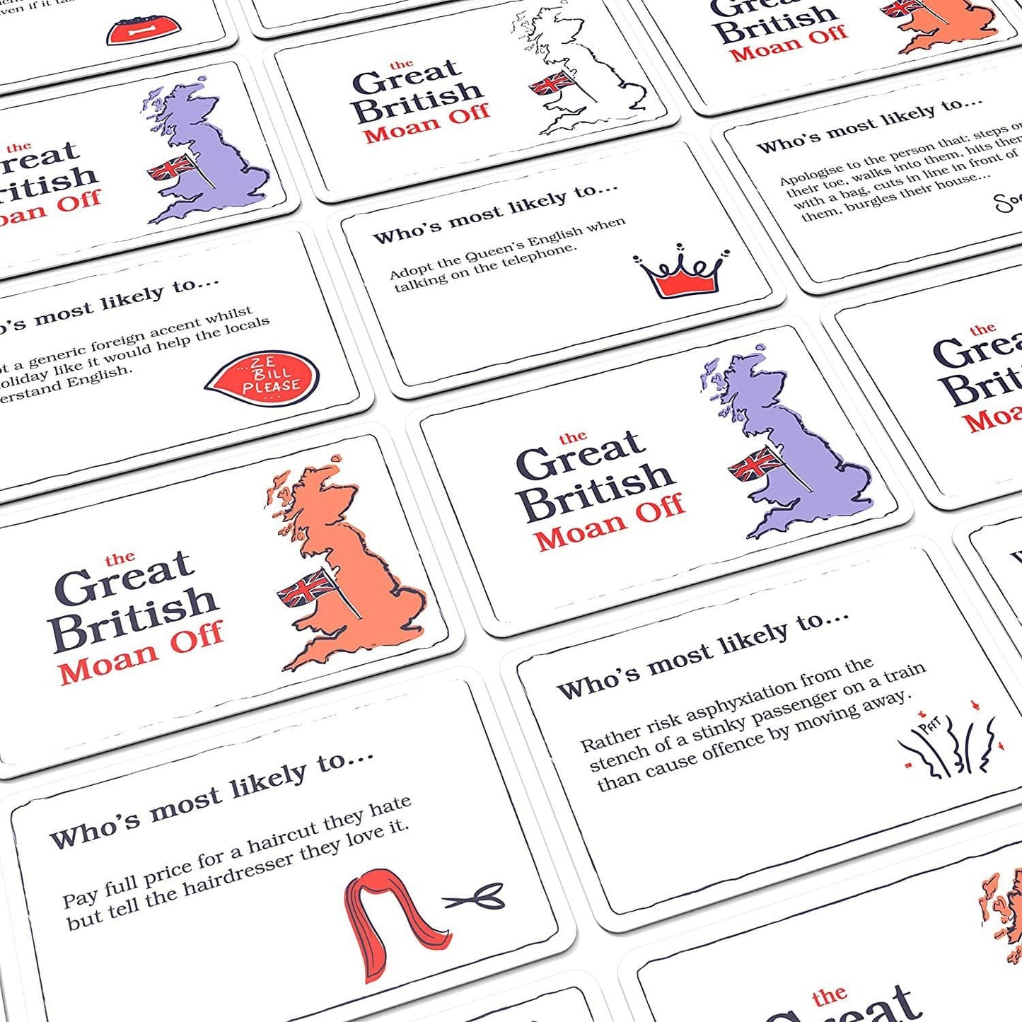 Great British Moan Off Game Comedy Family Card Game