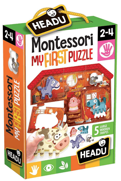 Headu Monttessori My First Farm Educational Puzzle Kids Children 2-4