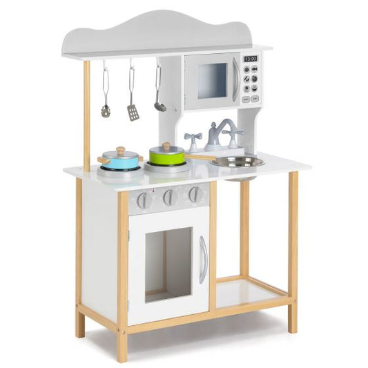 Little Sous ChefÃƒÂ¢Ã¢â€šÂ¬Ã¢â€žÂ¢s Kitchen, solid wood play kitchen and accessories, Encourages fun role play, Helps your child to build imagination skills. Toy Kitchen, Toy Kitchen accessories