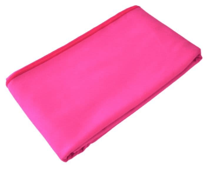 Large Pink Microfibre Quick Dry Towel Open Water Swimming
