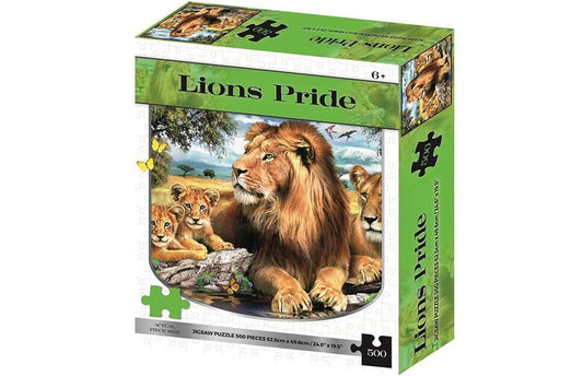 Lions Pride Wild Animals 500 Piece Jigsaw Puzzle