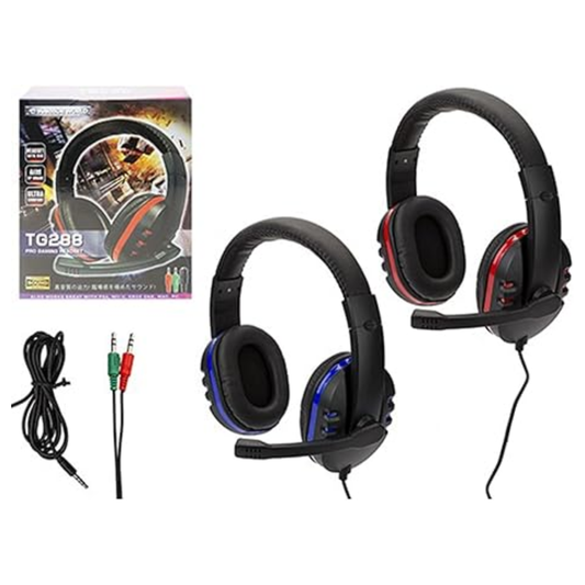 Warrior World Gaming Headset Assorted Colours