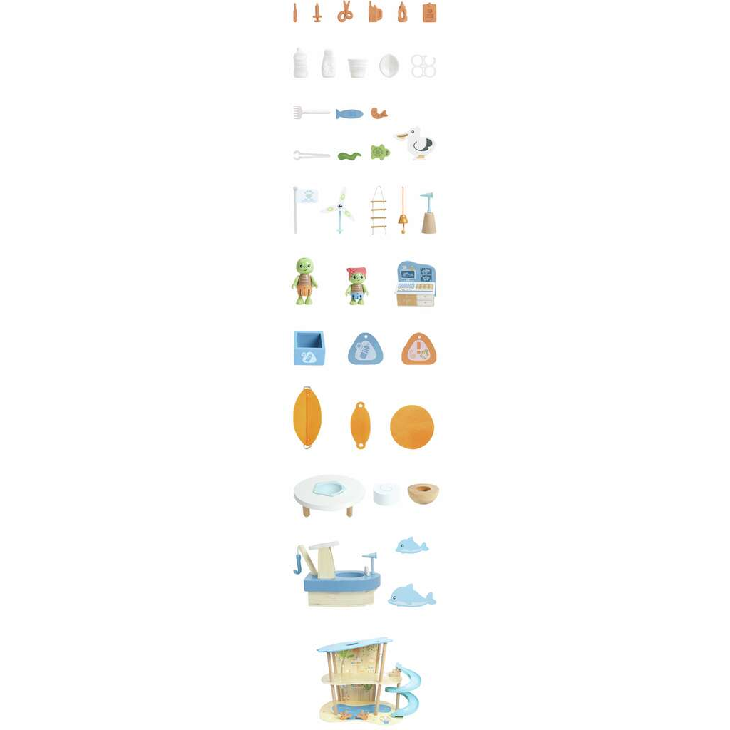 Hape Green Planet Explorers Ocean Rescue Playset 48 parts