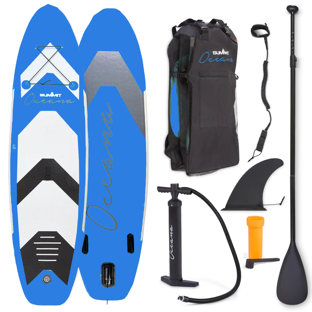 Summit Oceana 10ft Paddleboard SUP Royal Blue Kit