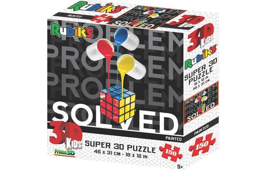 Painted Super 3D Rubiks 150 Pieces Jigsaw Puzzle