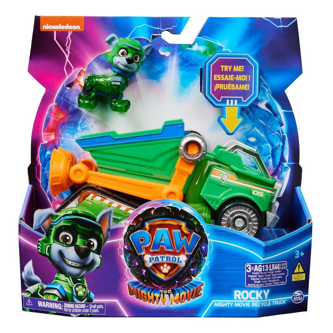 Paw Patrol Mighty Movie Rocky Recycle Truck