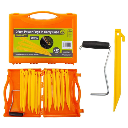 Summit 12Pk Heavy Duty Plastic Pegs