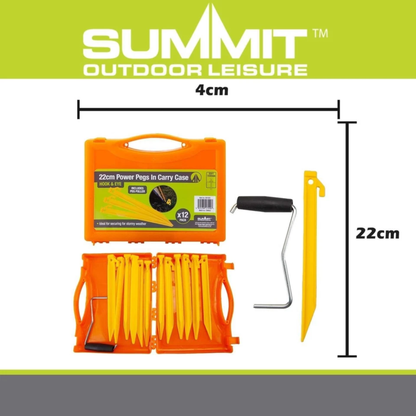 Summit 12Pk Heavy Duty Plastic Pegs